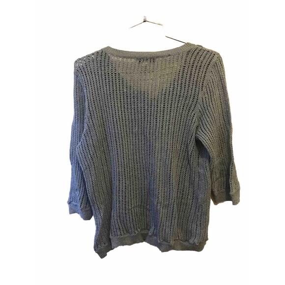 Christopher & Banks Women's Cardigan Sweater Size M Blue Color - Picture 3 of 13